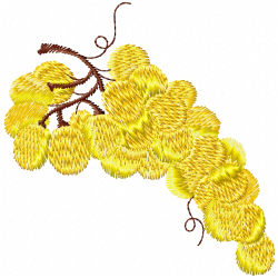Grapes Embroidery Design 5 Grapes Embroidery Design 5
